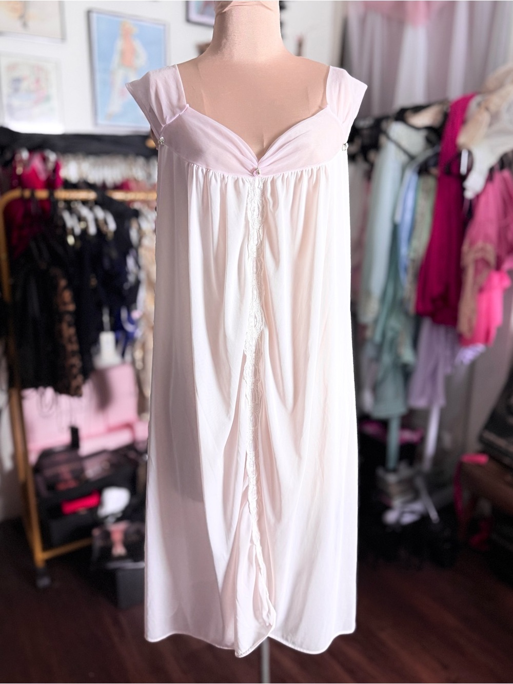 Vintage Plus Size Nightgown Princess 1950s 1960s